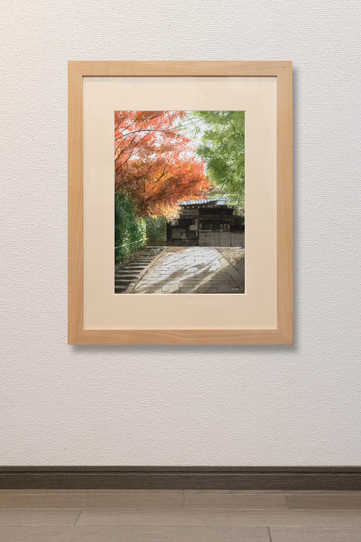 東山の秋色と石畳
