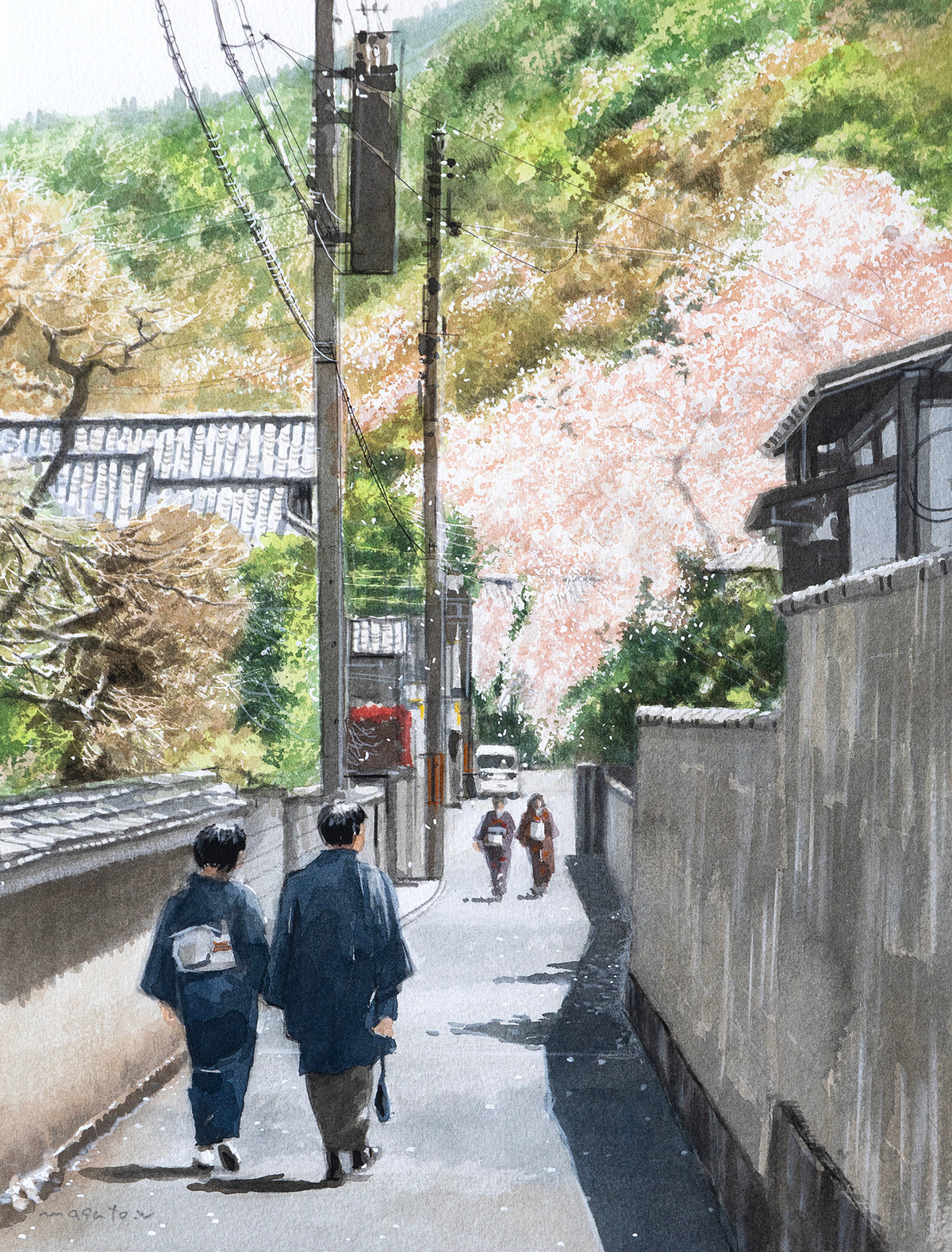 嵯峨野の春小路