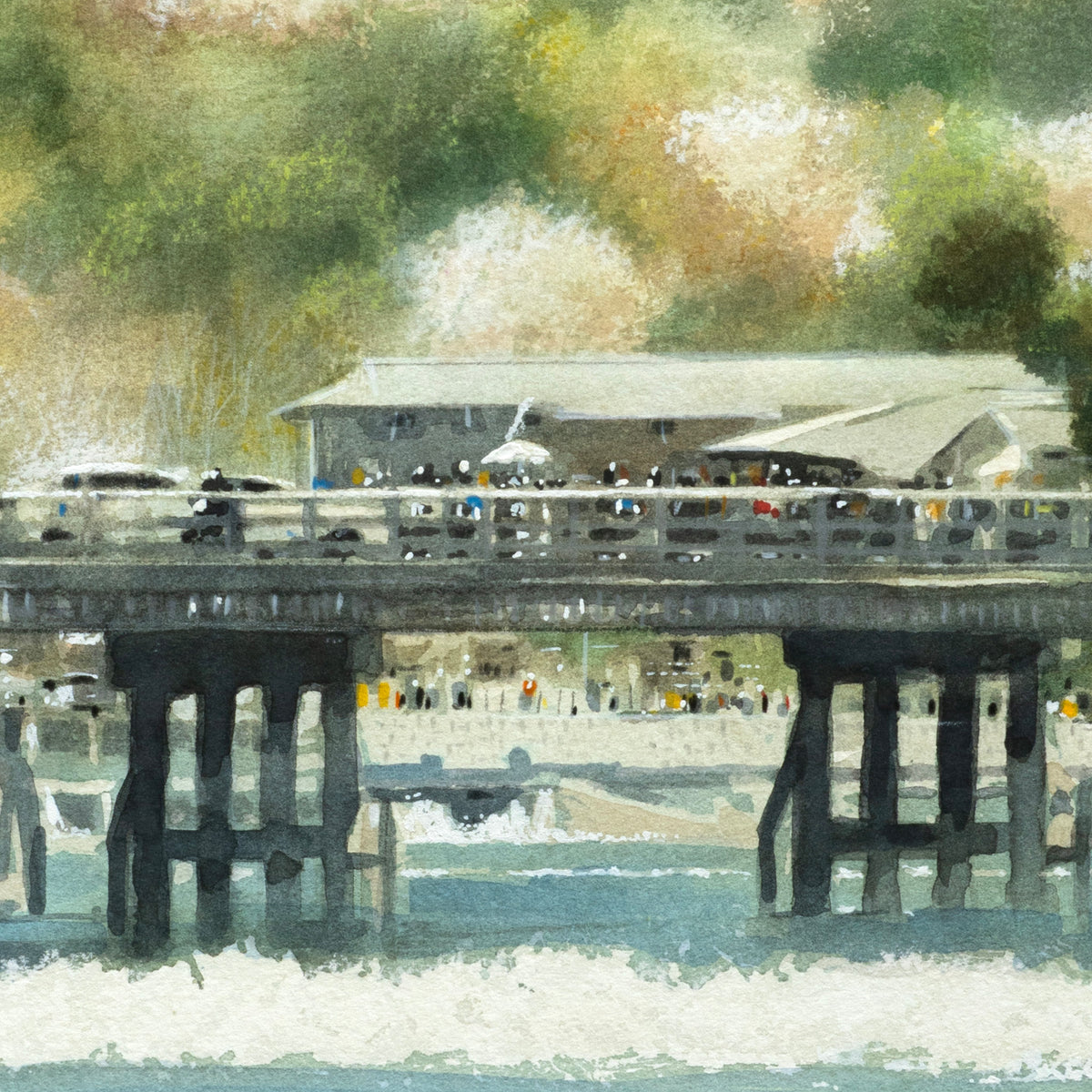 A distant view of Togetsukyo Bridge in Arashiyama, Kyoto
