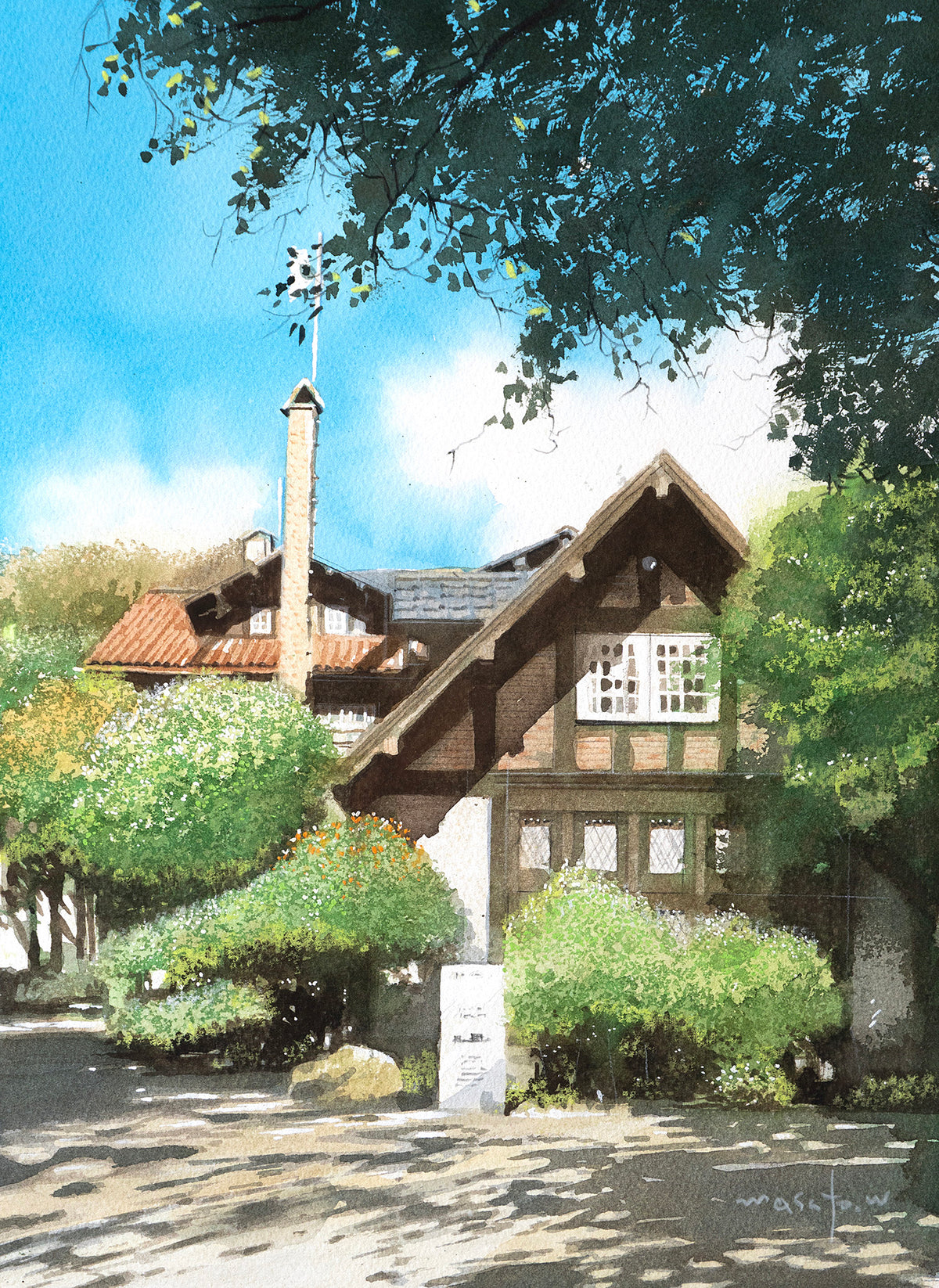 木漏れ日の大山崎山荘美術館