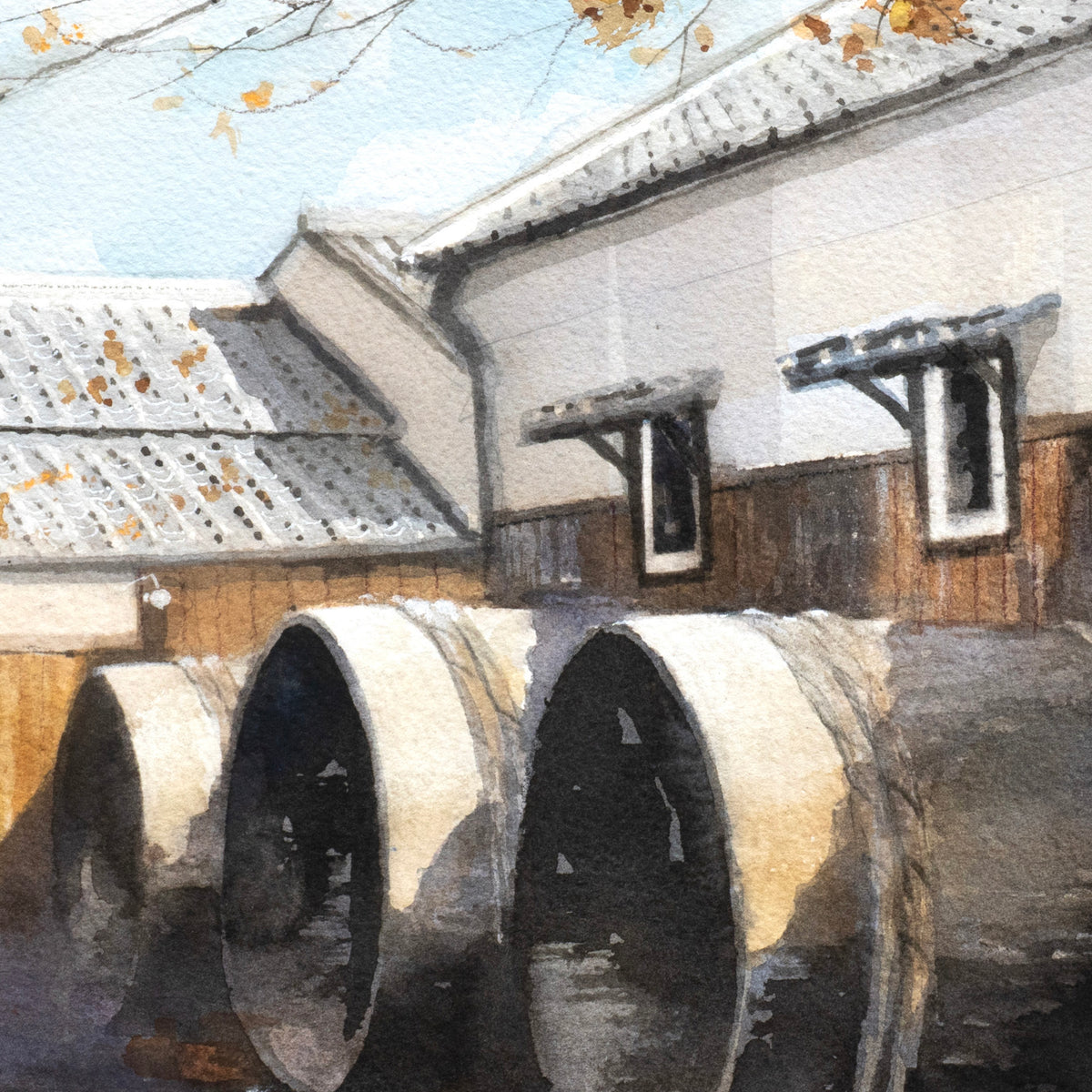 Autumn weather at the storehouse