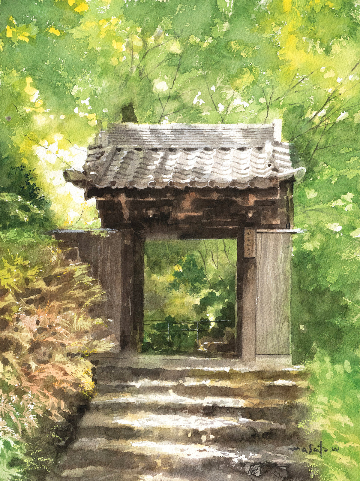 初夏の山門